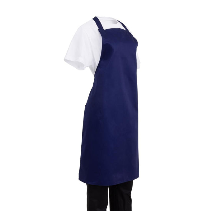 Tablier bavette bleu marine - Whites Chefs Clothing