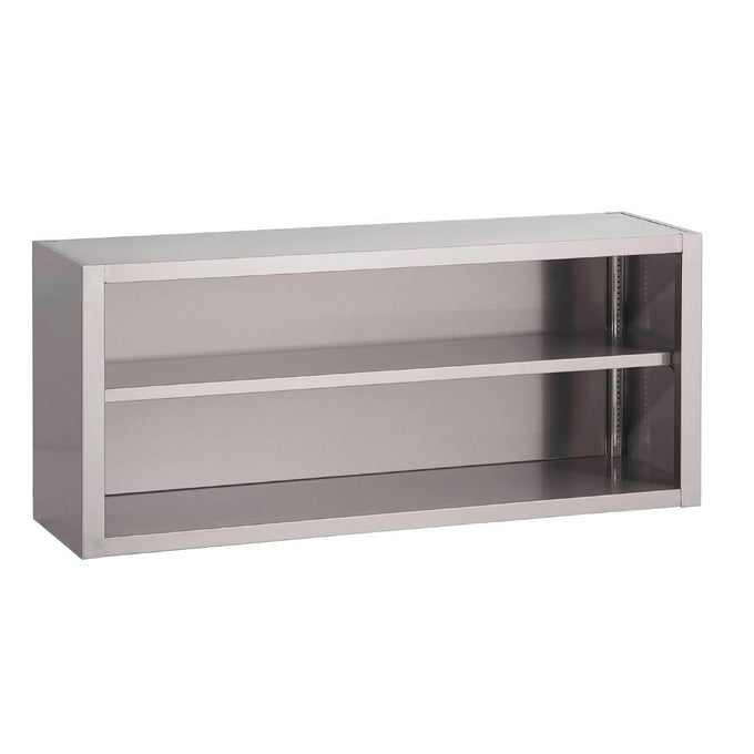 Placard ouvert mural inox 2000 × 400 × 600 mm - Gastro M