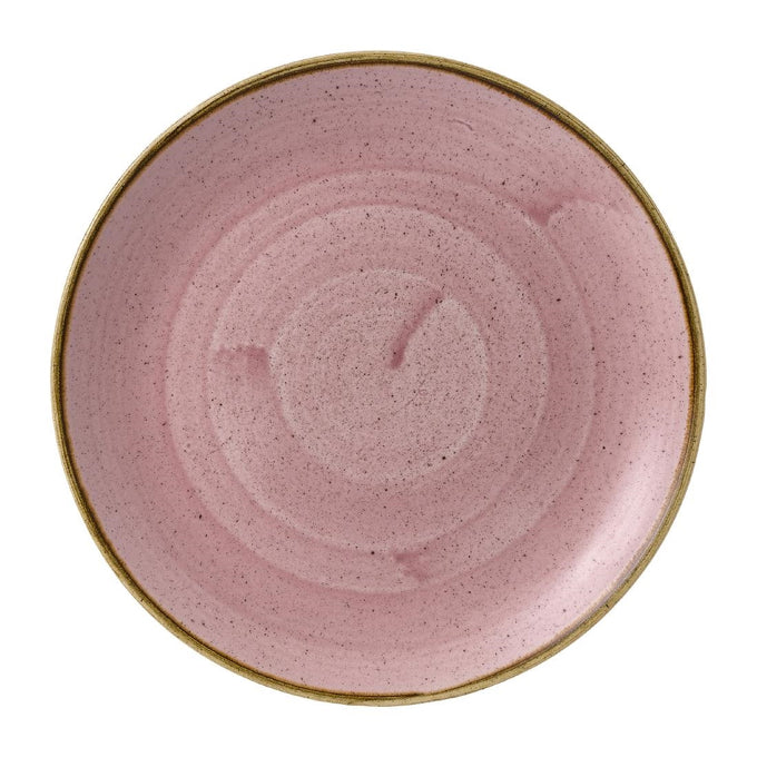 Assiettes rondes Stonecast Petal Pink 254 mm (lot de 12) - Churchill