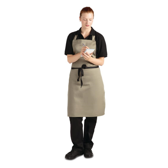 Tablier bavette olive - Whites Chefs Clothing