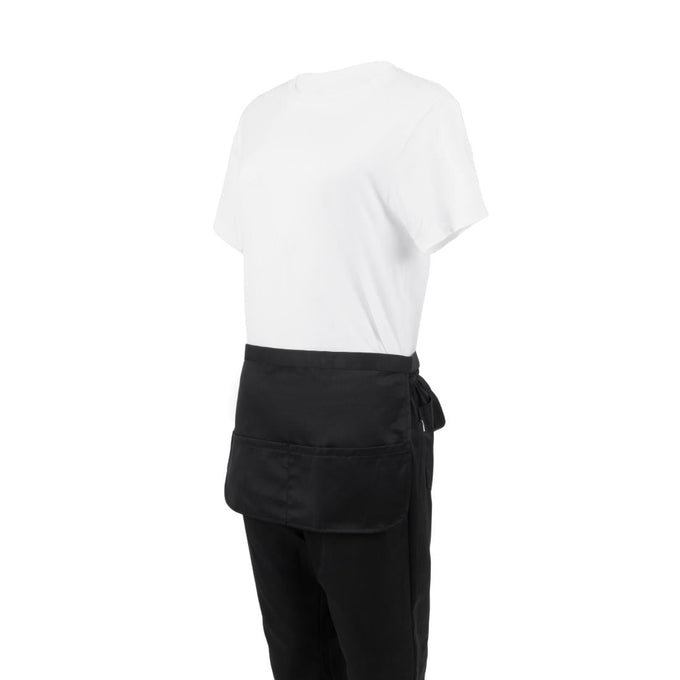 Tablier limonadier à poches noir - Whites Chefs Clothing