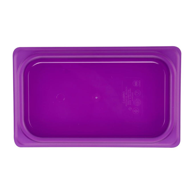 Couvercle hermétique en polypropylène GN 1/4 Safetrak IML violet - Cambro