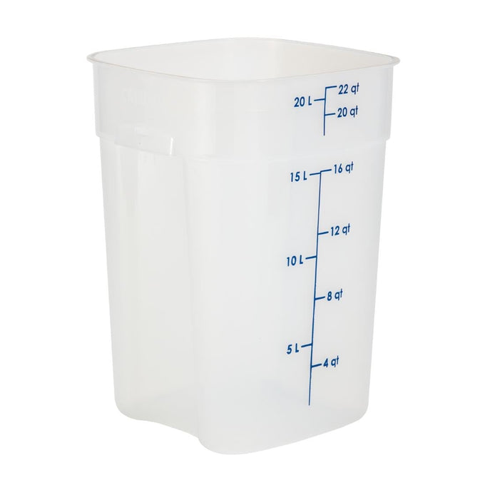 Boîte en polypropylène FreshPro CamSquare 20,8 L - Cambro