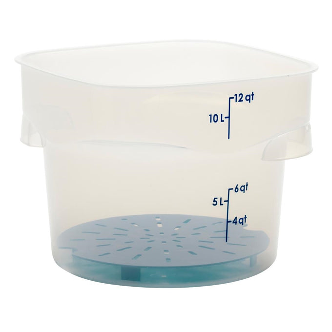 Égouttoir en polypropylène FreshPro CamRound bleu - Cambro