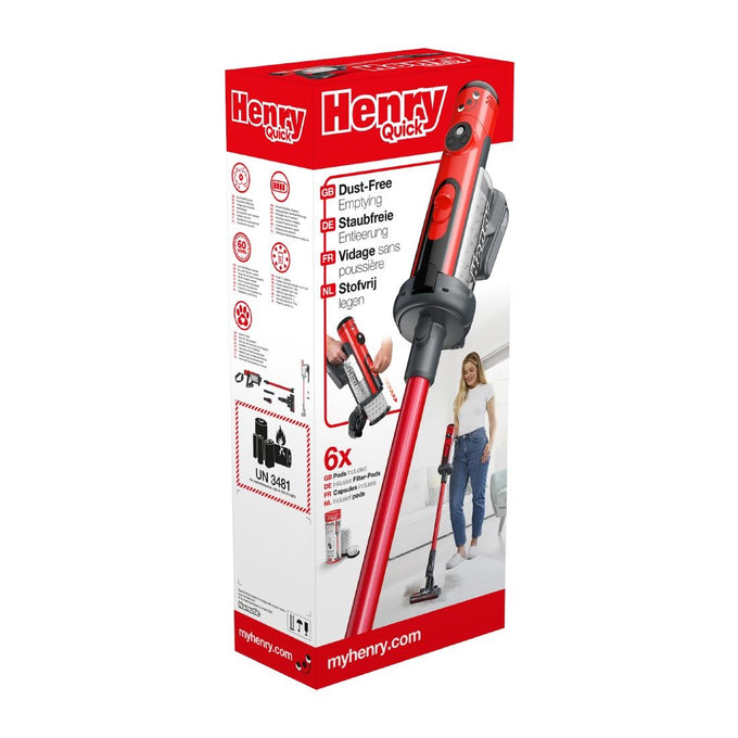Aspirateur balai Henry Quick HEN100R rouge - Numatic