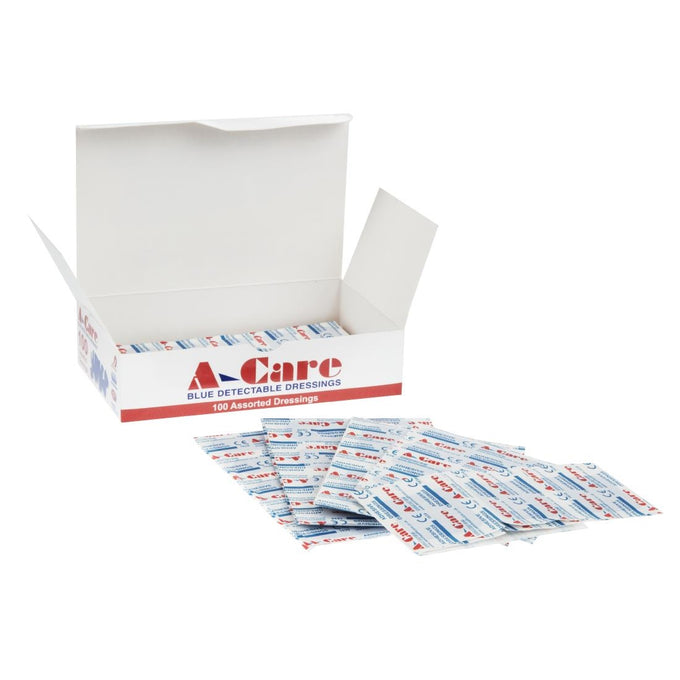 Pansements bleus assortis (lot de 100) - Aero
