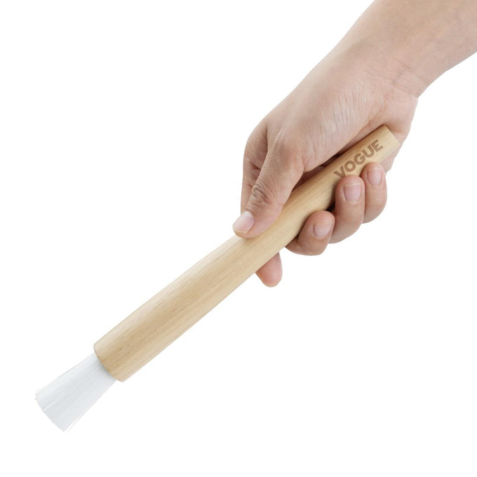 Pinceau à pâtisserie rond à manche en bois 25 mm - Vogue