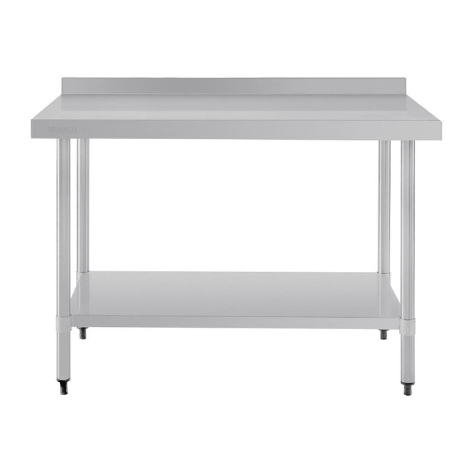 Table en acier inoxydable avec rebord 1200 × 700 mm - Vogue