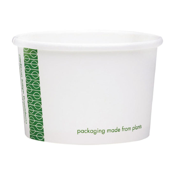 Pots pour aliments chauds compostables 110 ml (lot de 1000) - Vegware
