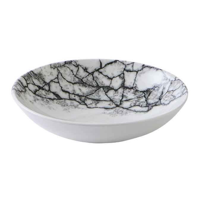 Assiettes coupe ronde Kintsugi Accents Quartz Black Evolve 182 mm (lot de 12) - Churchill