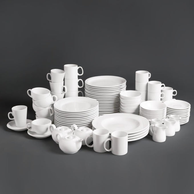 Tasses à cappuccino blanches 284 ml (lot de 12) - Olympia