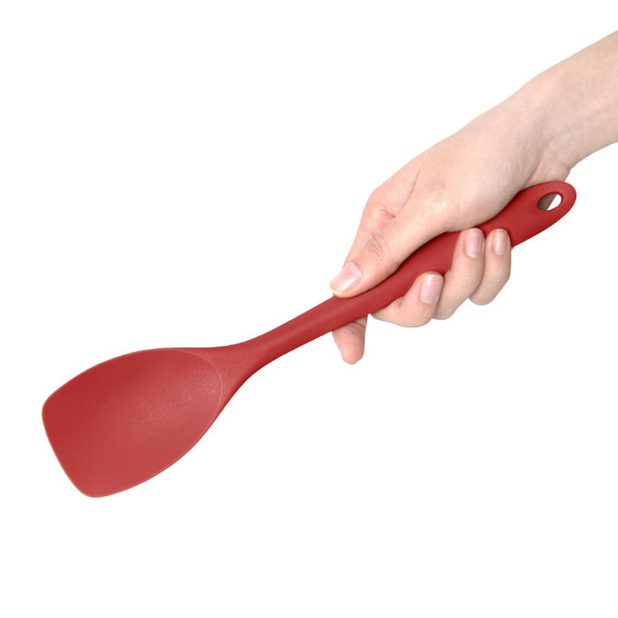 Spatule et cuillère rouge en silicone 280 mm - Vogue