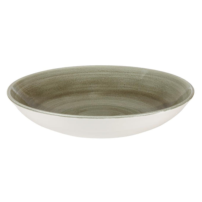 Assiettes coupes rondes Stonecast Patina Antique Green 182 mm (lot de 12) - Churchill