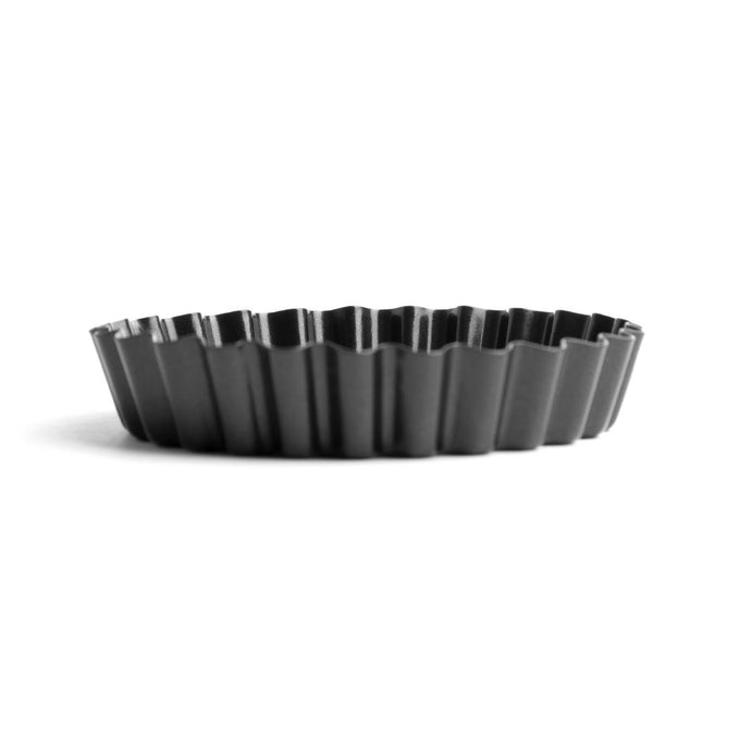 Moule à tartelette cannelé antiadhésif avec fond amovible 10 cm (lot de 3) - Vogue