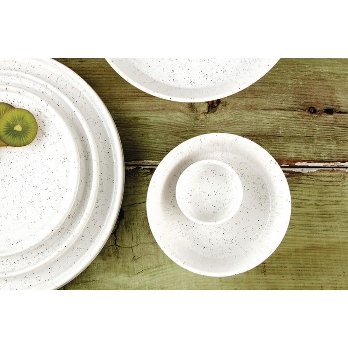 Pots à sauce Cavolo blanc moucheté 67 mm (lot de 12) - Olympia