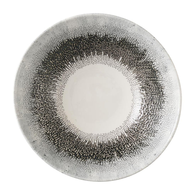 Assiettes creuses rondes Studio Prints Fusion Black 178 mm (lot de 6) - Churchill
