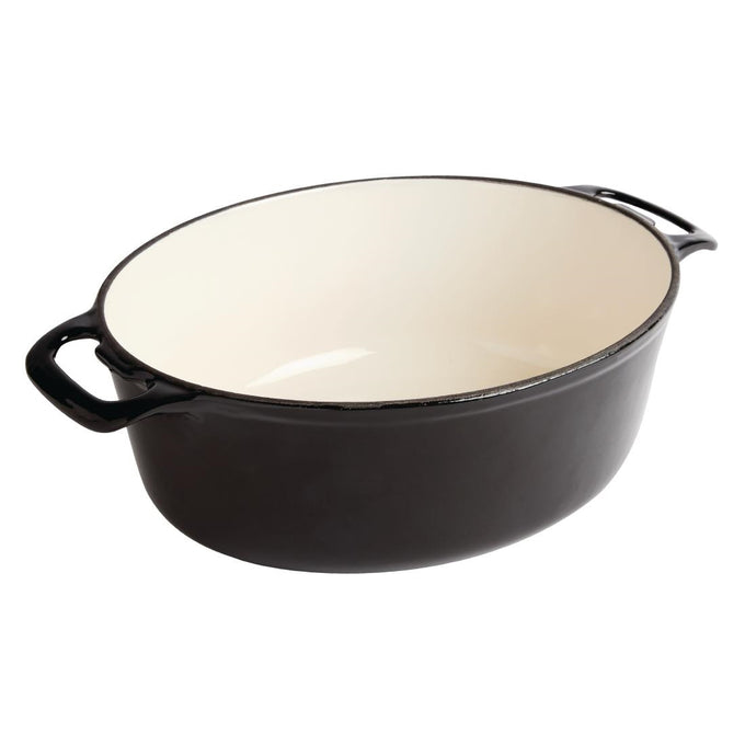 Grande cocotte ovale noire 6 L - Vogue
