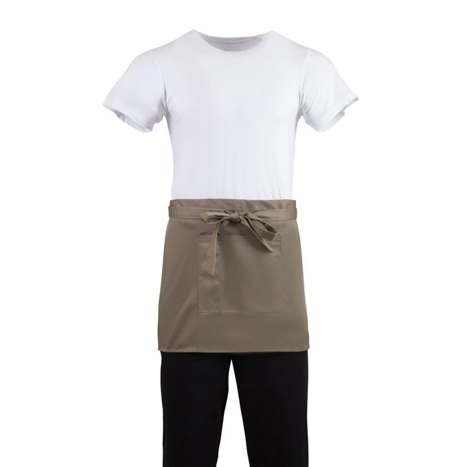 Tablier serveur court marron clair - Whites Chefs Clothing