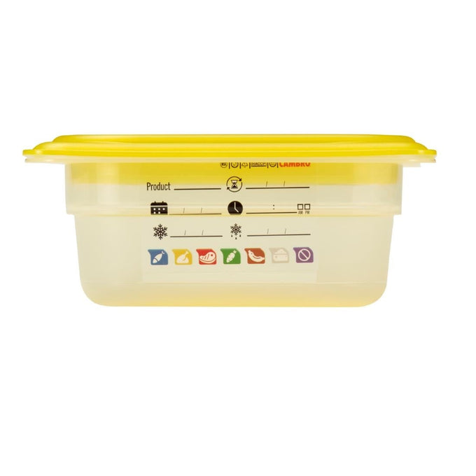 Bac en polypropylène Safetrak IML GN 1/6 65 mm - Cambro