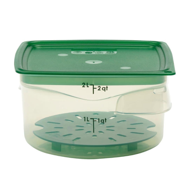 Égouttoir en polypropylène FreshPro CamRound vert - Cambro