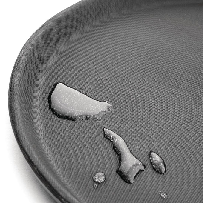 Plateau antidérapant en fibre de verre Kristallon rond noir 356 mm - Olympia
