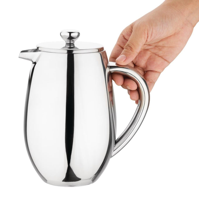 Cafetière à piston en inox isotherme 6 tasses - Olympia
