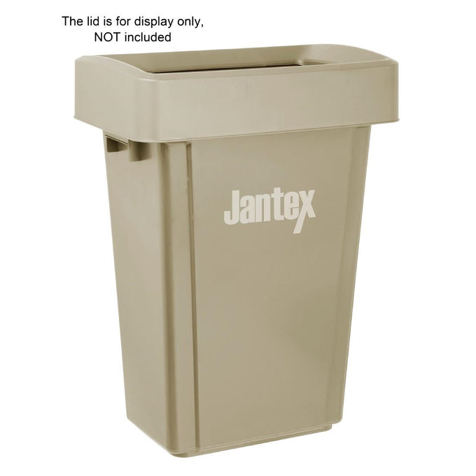 Poubelle Slim beige 60 L - Jantex