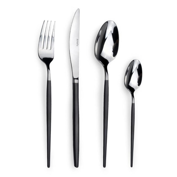Fourchettes de table noires Soprano (lot de 12) - Amefa