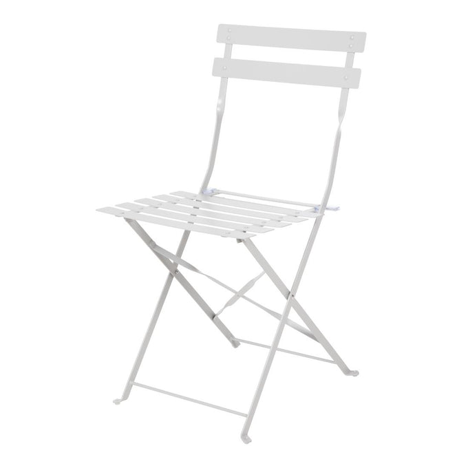 Chaise de terrasse pliantes en acier gris (lot de 2) - Bolero