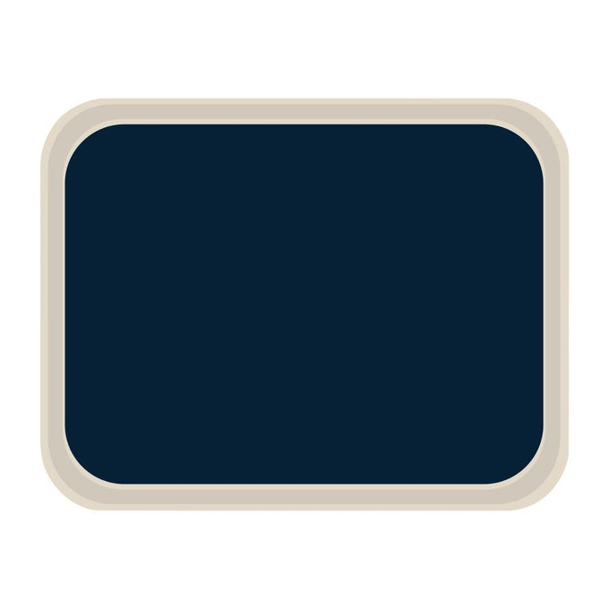 Plateau de service en polyester standard 455 × 355 mm bleu - Roltex