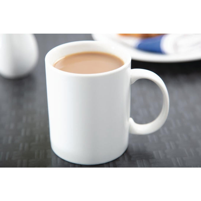 Mug blanc 284 ml Whiteware (lot de 12) - Olympia