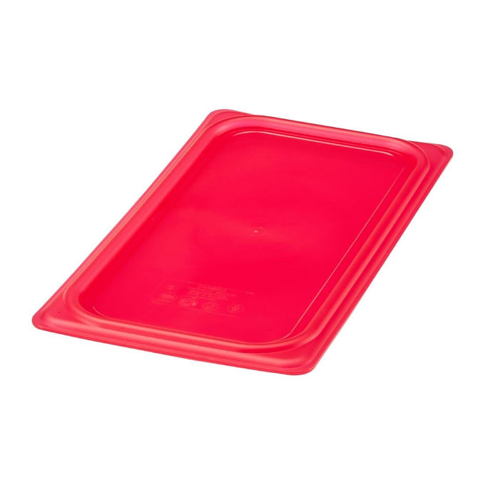 Couvercle hermétique en polypropylène GN 1/3 Safetrak IML rouge - Cambro