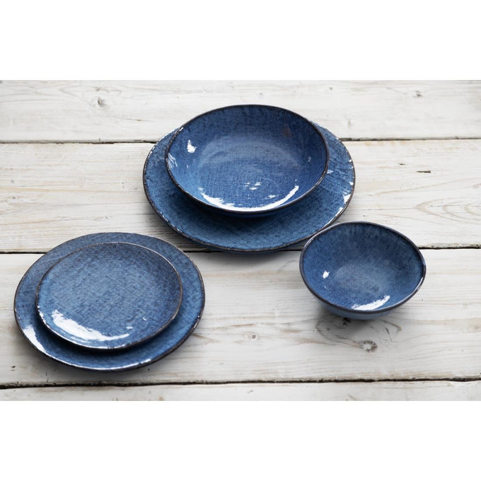 Assiettes plates Denim Blue 285 mm (lot de 4) - Olympia