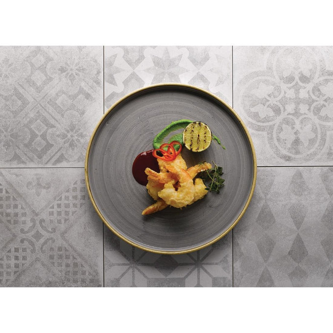 Assiettes avec rebord Stonecast Peppercorn Grey 260 mm (lot de 6) - Churchill