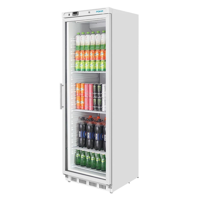 Vitrine réfrigérée positive Série C blanche 400 L - Polar