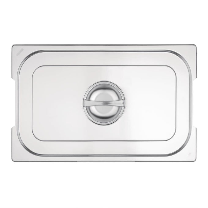 Couvercle inox GN 1/1 avec poignée - Vogue