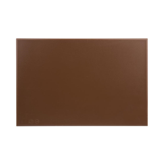 Planche à découper standard haute densité marron - Hygiplas