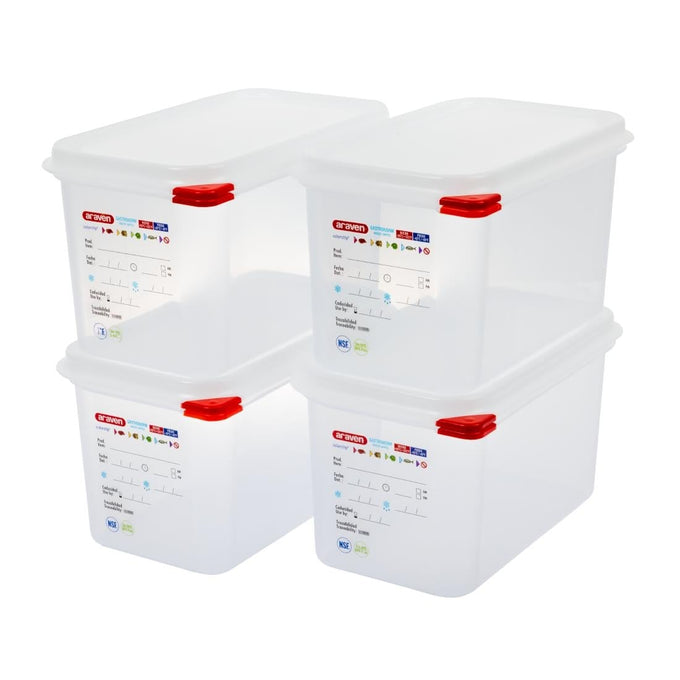 Boîte alimentaire GN 1/4 4,3 L (lot de 4) - Araven