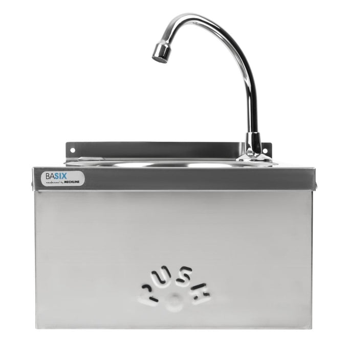 Lave-mains commande fémorale inox - Basix