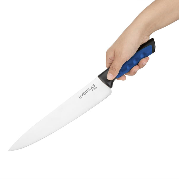 Couteau de cuisine Pro bleu 25 cm - Hygiplas