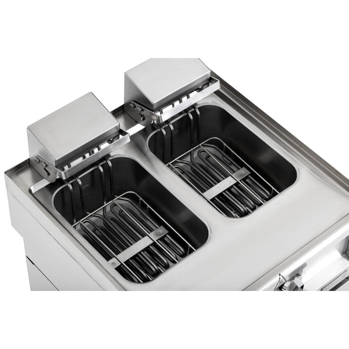Friteuse électrique double Série 600 2 × 8 L - Buffalo