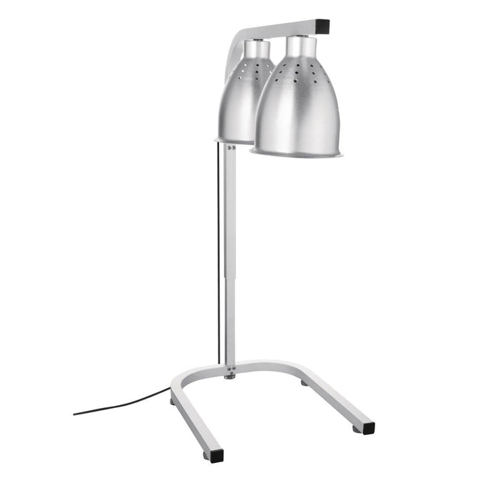 Lampe chauffante double sur pied métal - Buffalo