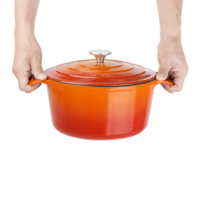 Grande cocotte ronde orange - 4 L - Vogue