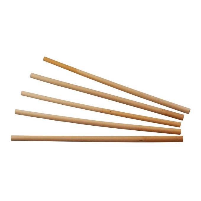 Pailles droites en roseau 6-8 mm / 25 cm (lot de 50) - Sier Disposables