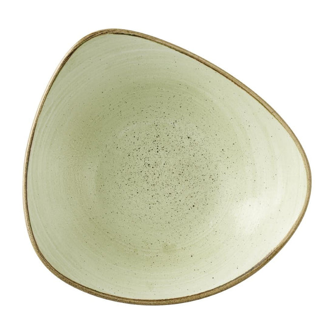 Bols triangulaires Stonecast Raw Green Lotus 229 mm (lot de 12) - Churchill
