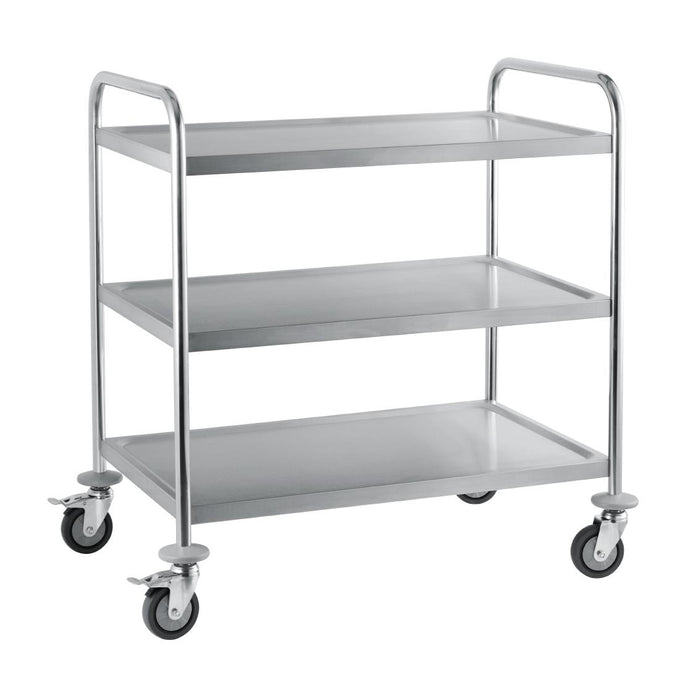 Chariot de débarrassage inox 3 niveaux - Craven