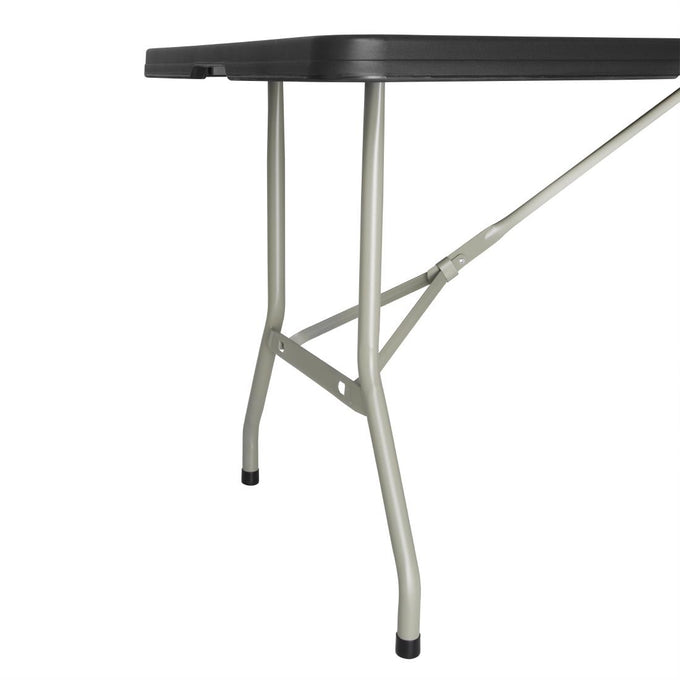 Table pliante rectangulaire noire 1,8 m - Bolero