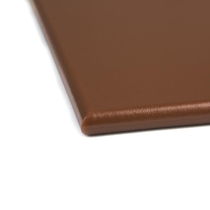Petite planche à découper haute densité marron - L 305 x P 229 x H 12 mm - Hygiplas