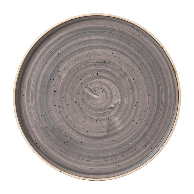 Assiettes avec rebord Stonecast Peppercorn Grey 157 mm (lot de 6) - Churchill