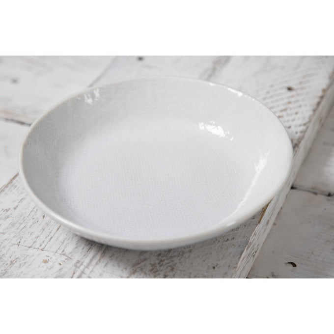 Bols Plats Denim White 220 mm (lot de 6) - Olympia
